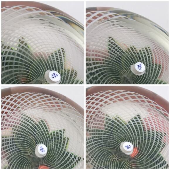 Perthshire 1980D Fruit 3D Pear Orange Lemon Plums Latticinio Paperweight Cert - Picture 10 of 16